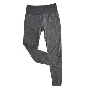 Vitality Formation Seamless Leggings Heather Gray Ribbed High Rise Sculpt Sz S